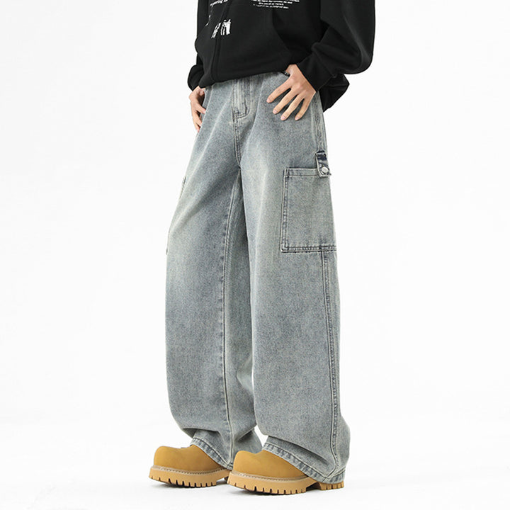 Herren Weit geschnittene Cargo-Jeans Echoarchiv