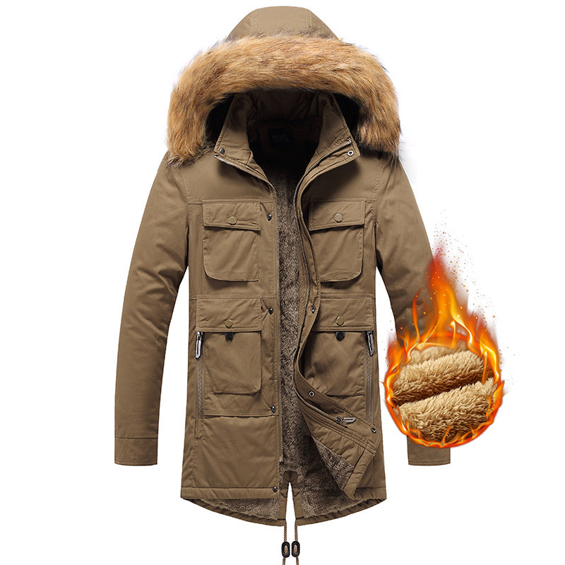 Herren isolierte Parkajacke Echoarchiv