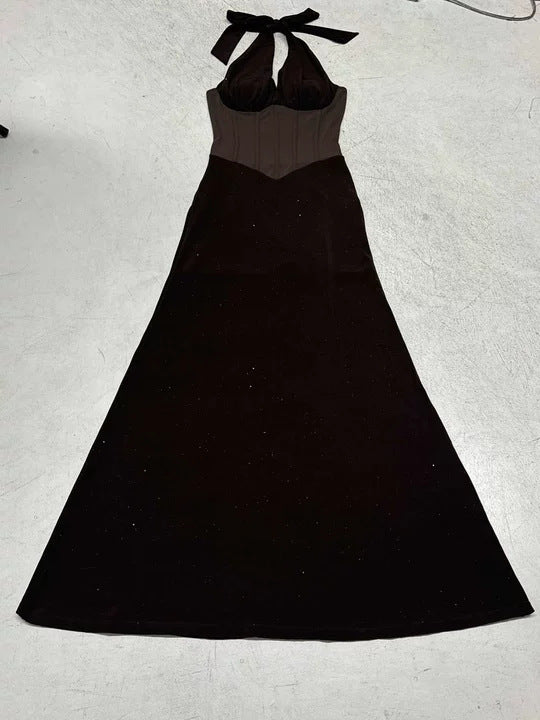 Damen Elegantes Maxikleid mit schimmernden Akzenten und figurformendem Oberteil Echo Archiv