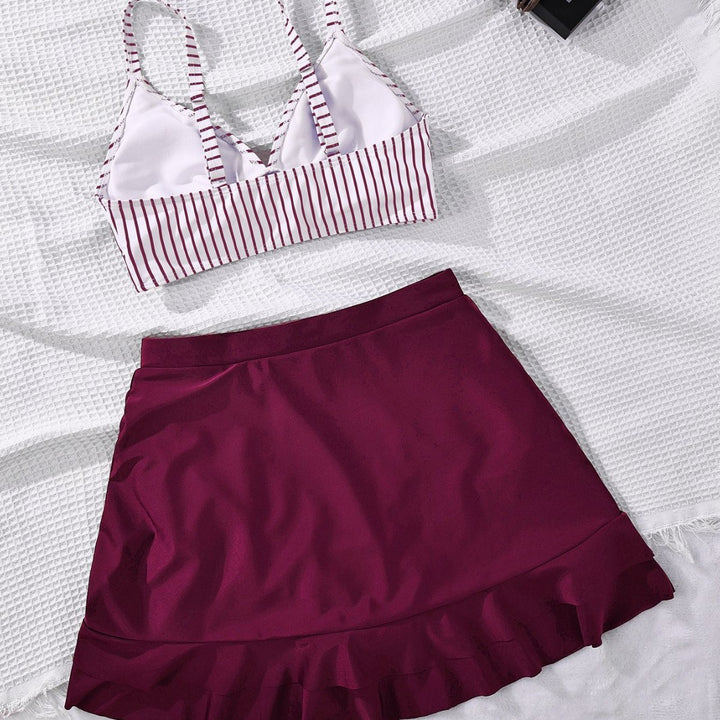 Damen Bikinioberteil mit elegantem Bralette-Schnitt und modischer Rüsche Echo Archiv