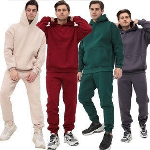 Herren bequemer Kapuzenpullover und Jogginghose Set Echoarchiv