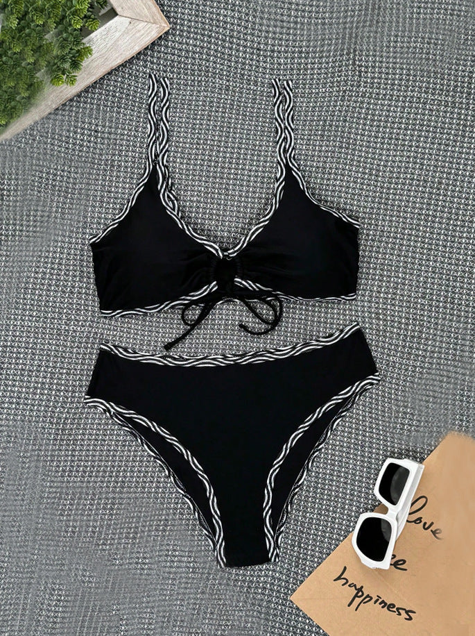 Damen Triangel-Bikini mit modischem Leopardenmuster Echo Archiv