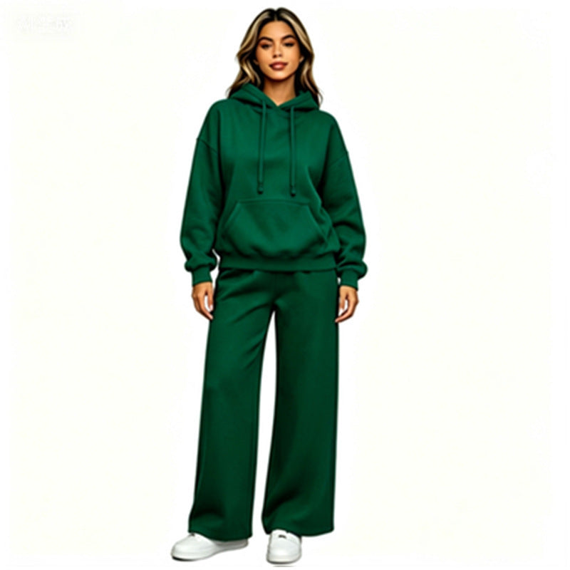 Damen Bequemer Oversized Hoodie mit weiten Jogginghosen Echoarchiv