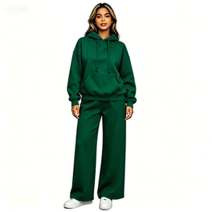 Damen Bequemer Oversized Hoodie mit weiten Jogginghosen Echoarchiv