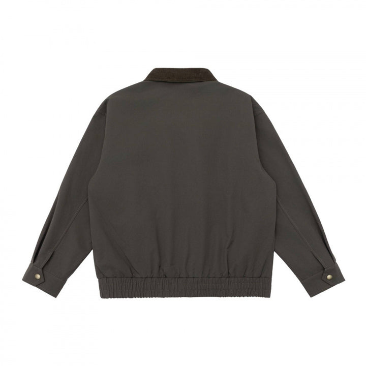 Unisex Kastenförmige Utility-Jacke mit Cordkragen, aufgesetzten Pattentaschen und elastischem Saum Echo Archiv
