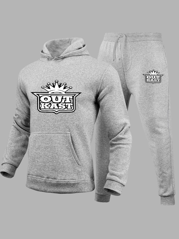Herren Jogginganzug mit Hoodie und bequemen Sweatpants Echoarchiv