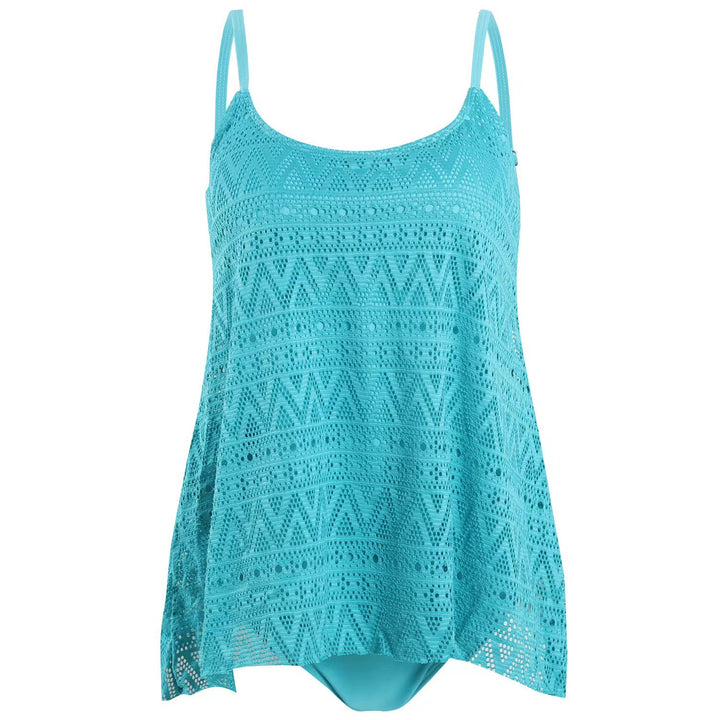 Damen elegantes Strandtop mit modischem Lochmuster Echo Archiv