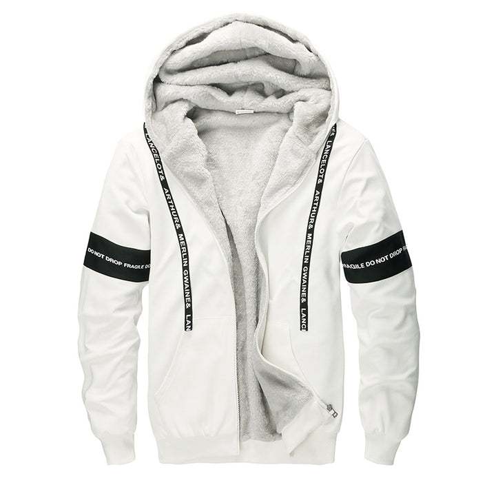 Herren Bequemer Fleece-Kapuzenpullover – Cavarno