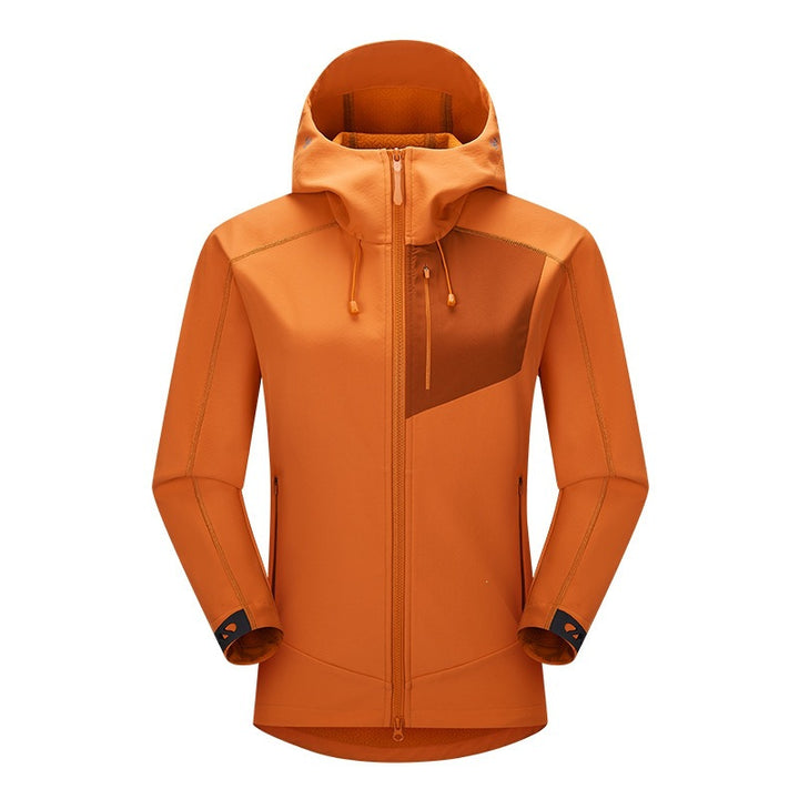 Herren Softshell-Trekkingjacke mit Kapuze atmungsaktiv winddicht dehnbar Echoarchiv