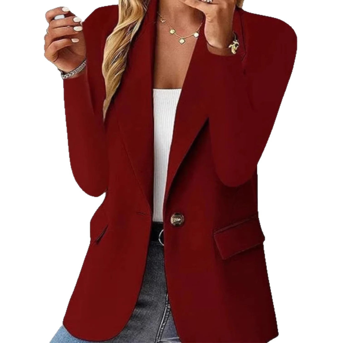 Damen elegante und bequeme Blazerjacke – Valéne