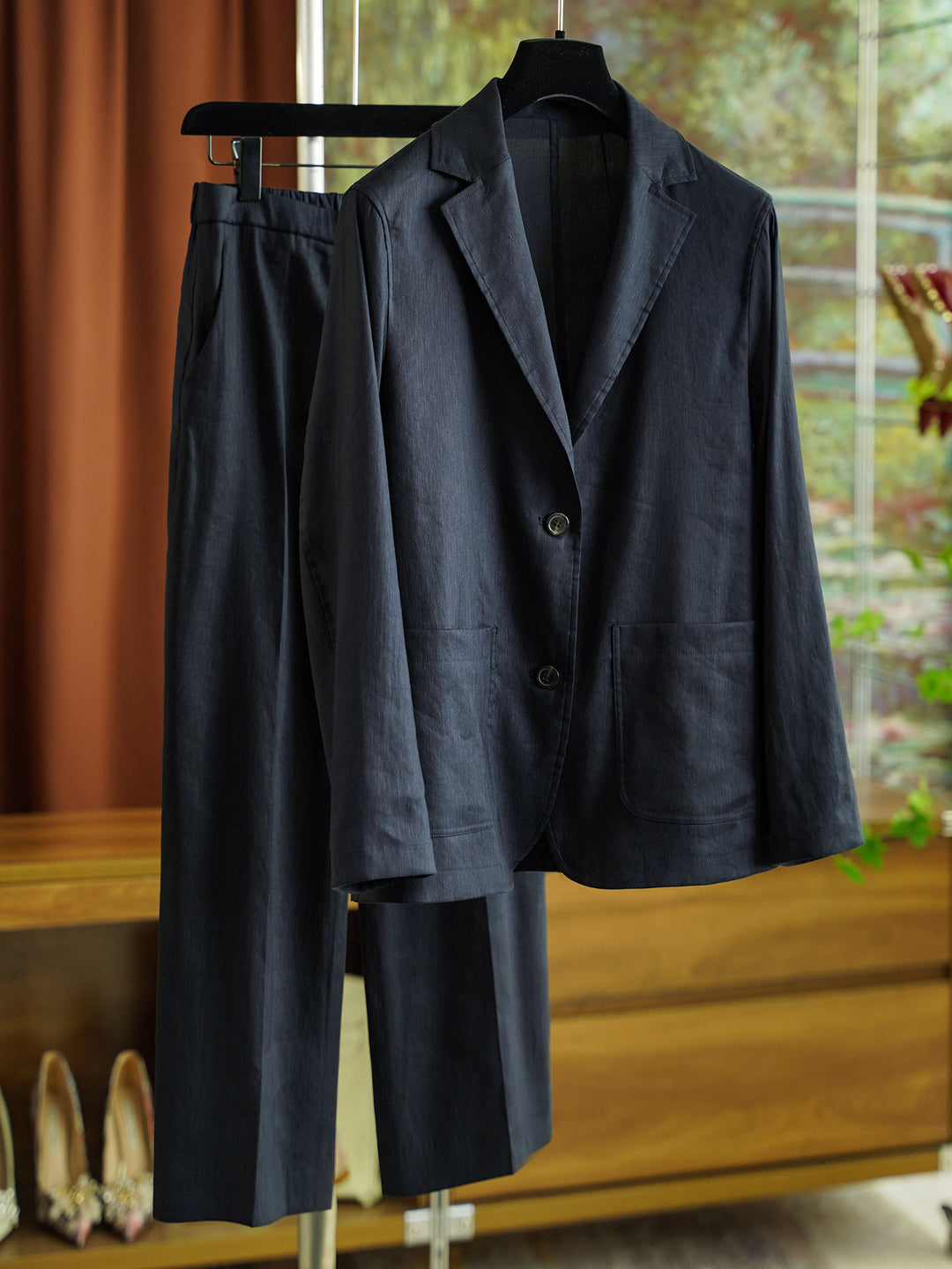 Damen Elegantes und lässiges Anzugset Echoarchiv