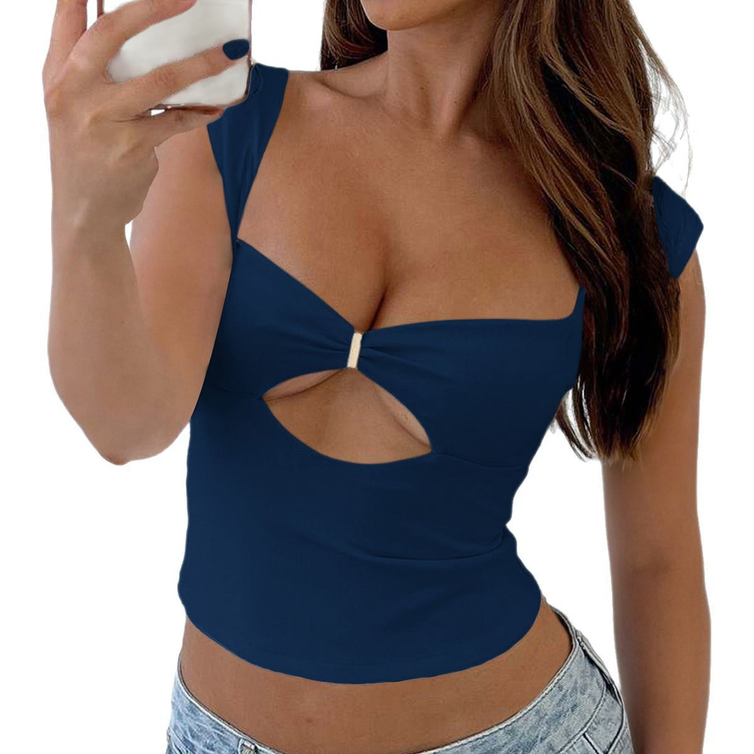 Damen elegantes Cut-Out Top mit modischem Dekolleté und verstellbaren Trägern Echo Archiv