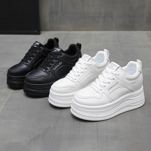 Damen Sportliche Plateau Sneakers Echo Archiv
