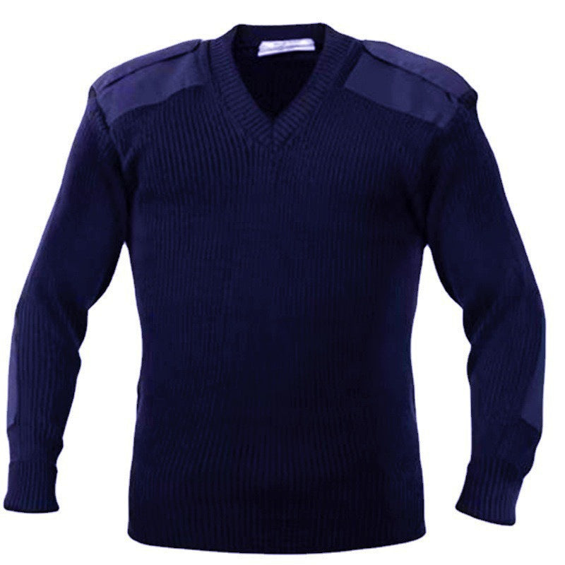 Herren strukturiertes Strickoberteil mit Schulterdetails Echoarchiv