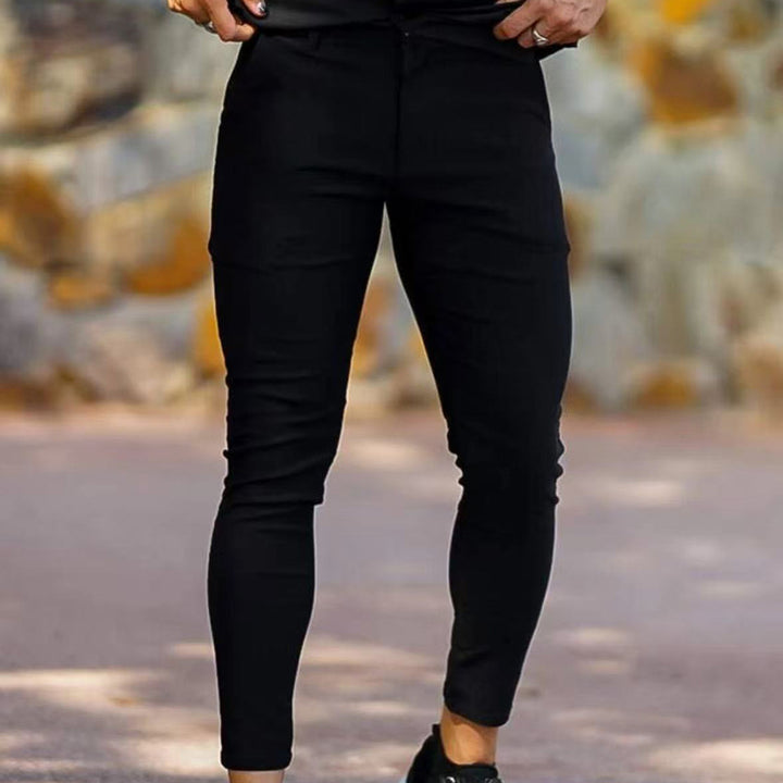 Herren Slim-Fit Chinohose mit elastischem Bund und praktischen Taschen Echoarchiv