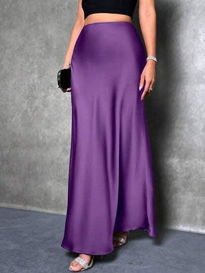 Damen Maxirock mit fließendem Schnitt und elegantem Fall Echo Archiv