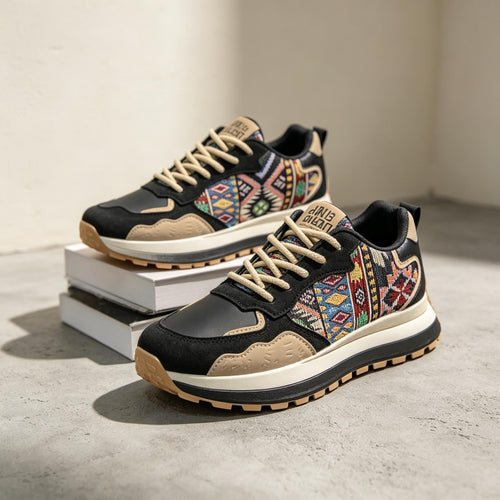 Herren Sportliche Sneaker mit dekorativem Muster Echoarchiv