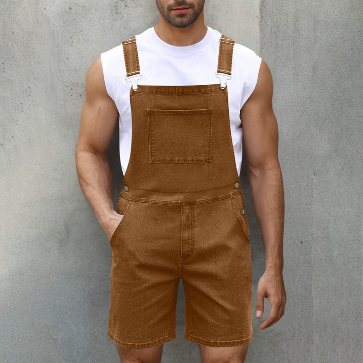 Herren Lässige Denim-Latzhose Echoarchiv