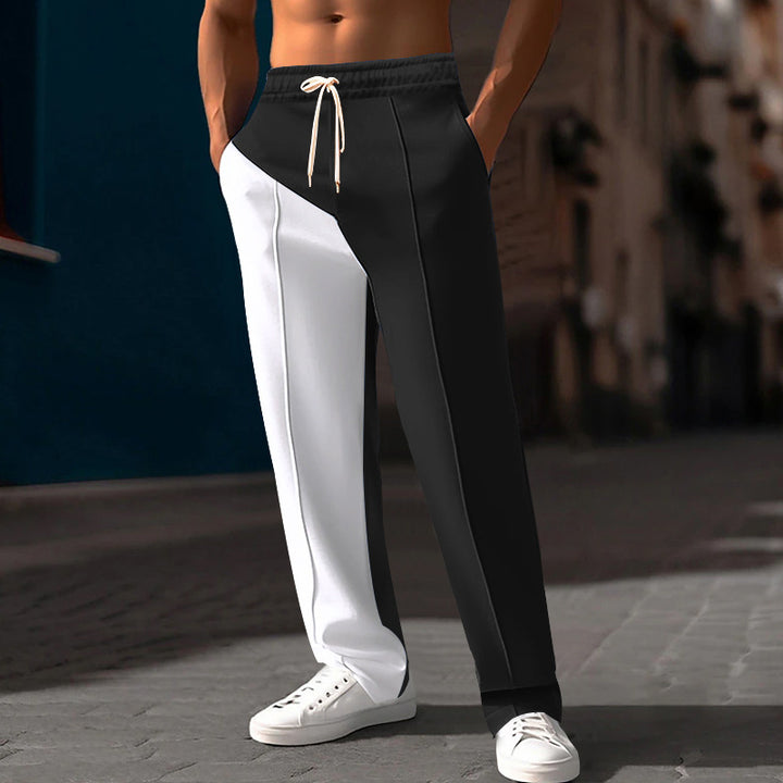 Herren Sportliche Freizeithose mit innovativem Schnitt und Kontrastdetails Echoarchiv