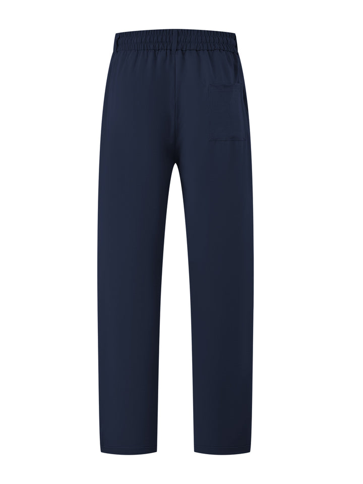 Damen Leichte Relaxhose mit elastischem Bund, geradem Schnitt & aufgesetzter Gesäßtasche – Avélisse