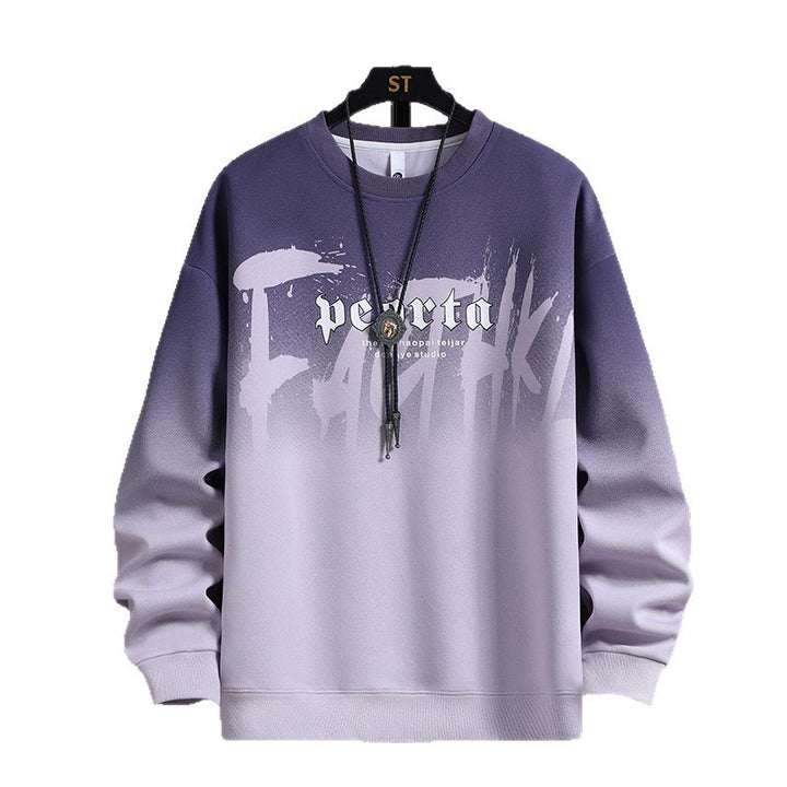 Herren lässiger Sweatshirt mit modernem Grafikdruck Echoarchiv