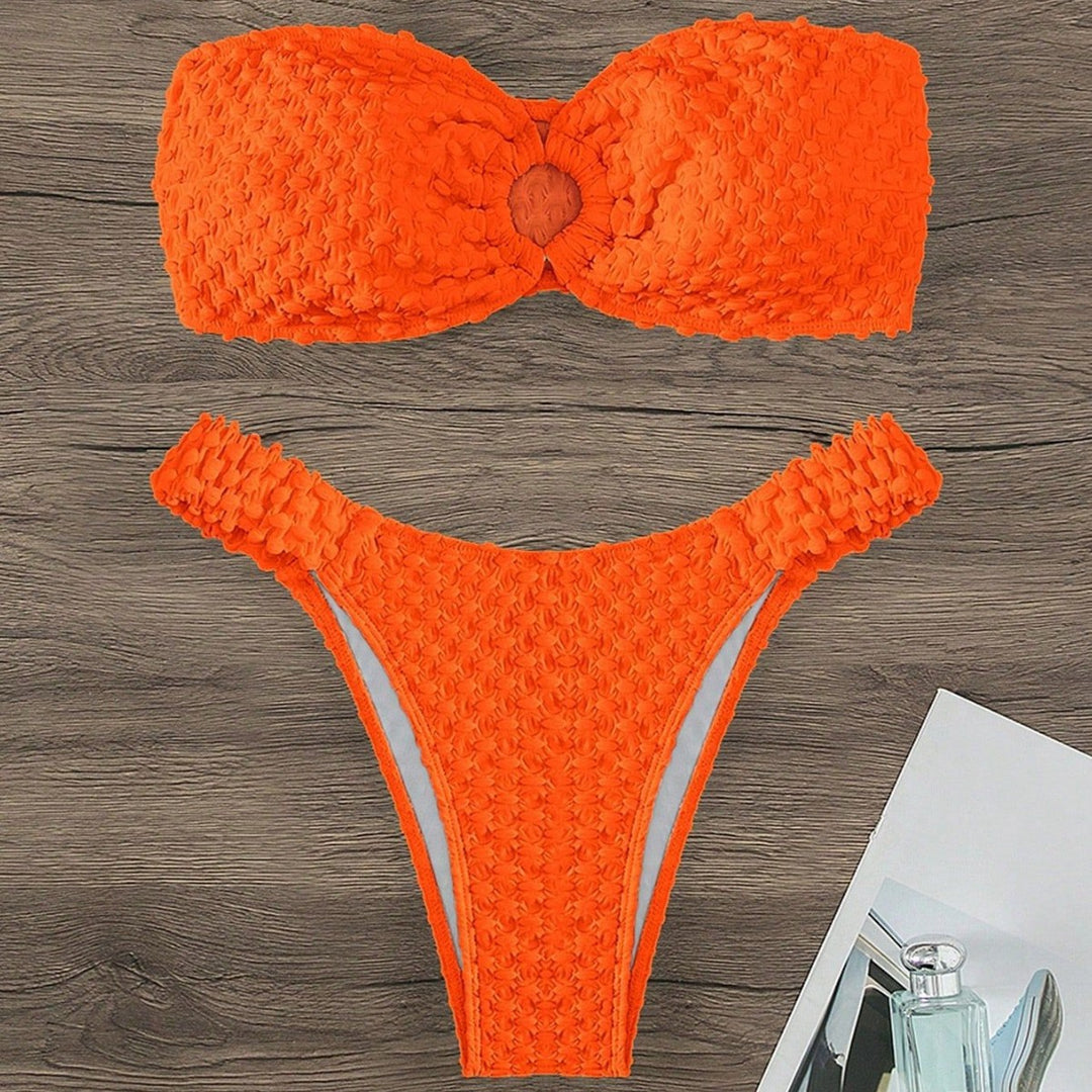 Damen Bandeau-Bikini mit strukturierter Oberfläche und sehr gutem Sitz Echo Archiv