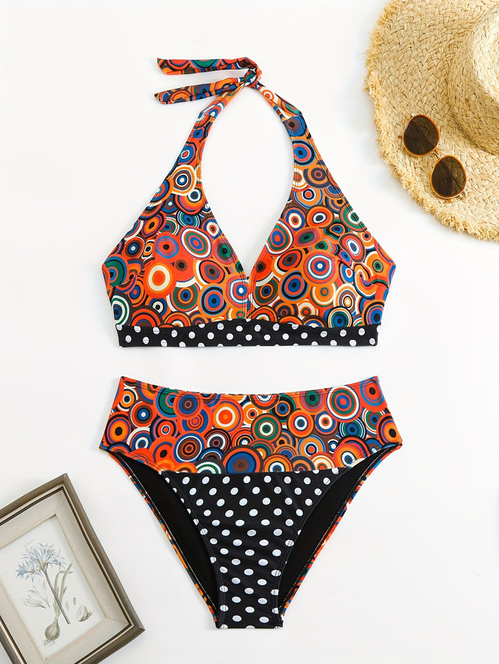 Damen Triangel-Bikini mit modischem Punkten-Design Echo Archiv