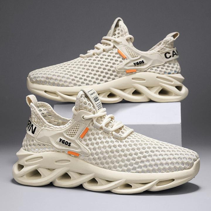 Herren Atmungsaktiver Knit-Sneaker mit elastischem Einstieg und skulpturaler Hohlkammer-Sohle Echoarchiv