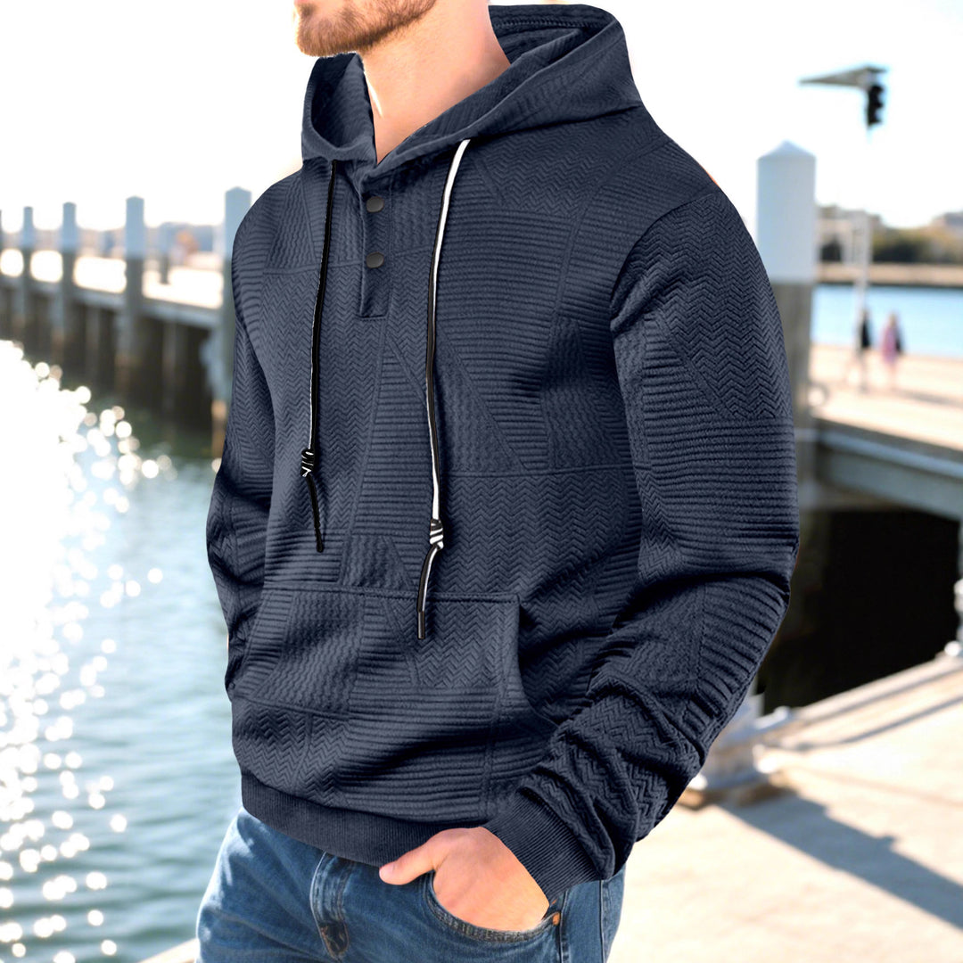Herren Hoodie mit strukturiertem Design Echoarchiv