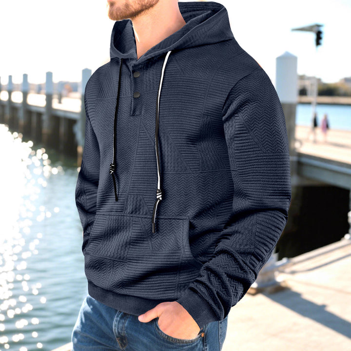 Herren Hoodie mit strukturiertem Design Echoarchiv
