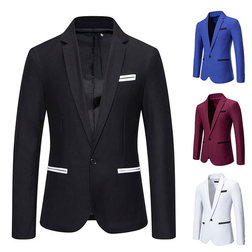 Herren eleganter Blazer mit modischem Schnitt und feinen Akzenten Echoarchiv