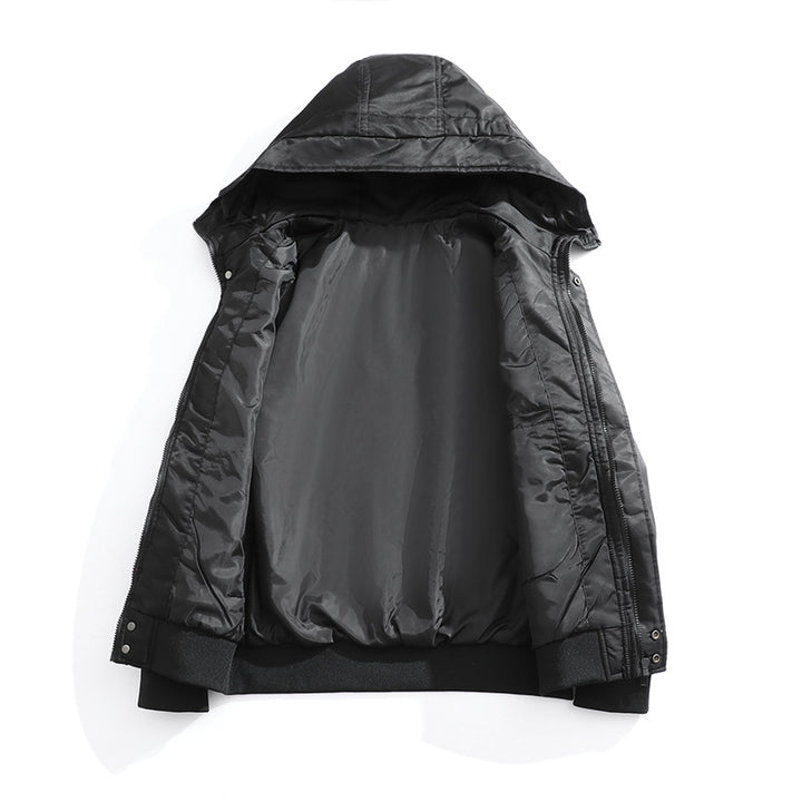 Herren sportliche Übergangsjacke mit verstellbarer Kapuze und leichten Fleecefutter Echoarchiv