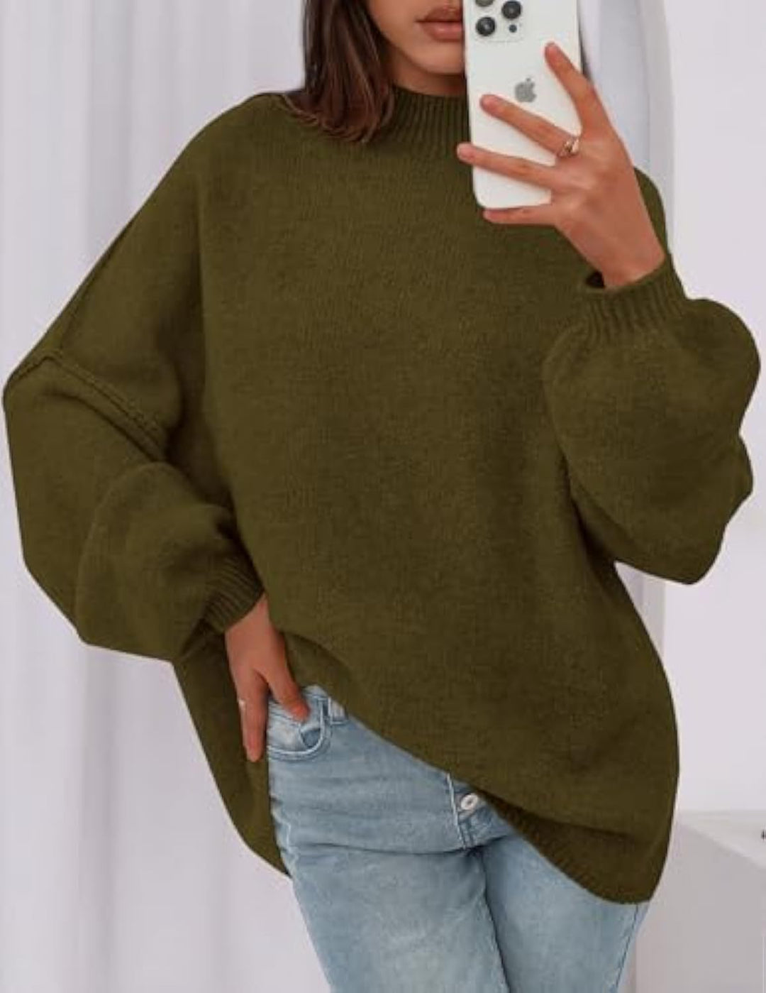 Damen Weicher Oversized Pullover Echo Archiv