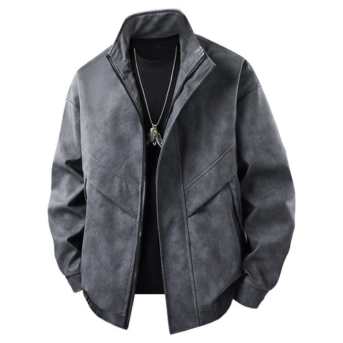 Herren moderne Freizeitjacke mit asymmetrischem Schnitt und funktionalen Taschen Echoarchiv