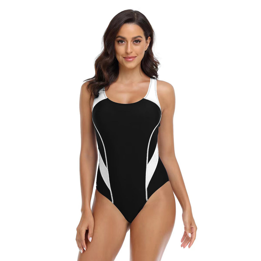 Damen Sportlicher Einteiler Badeanzug mit ergonomischem Schnitt Echo Archiv