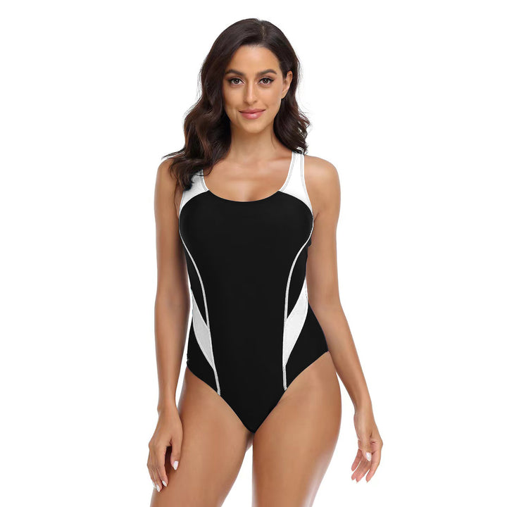 Damen Sportlicher Einteiler Badeanzug mit ergonomischem Schnitt Echo Archiv