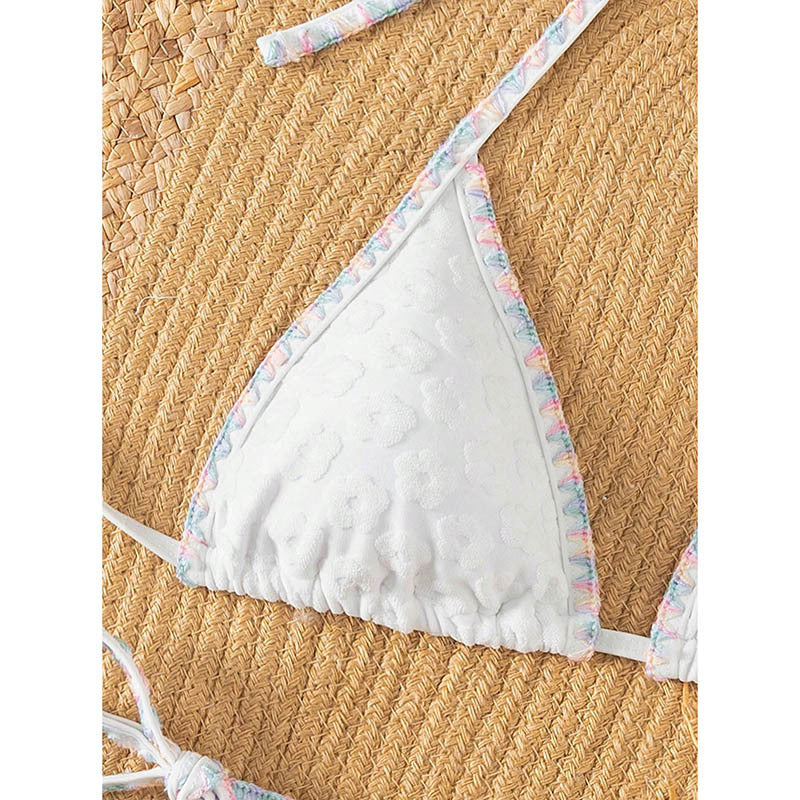 Damen Triangel-Bikini mit floralem Spitzenband Echo Archiv