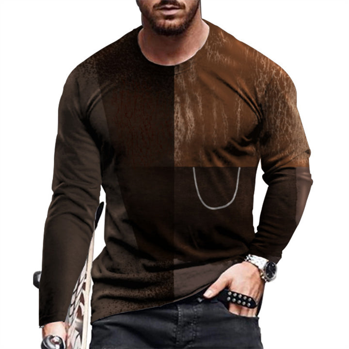 Herren Langarm T-Shirt mit künstlerischem Venom-Design Echoarchiv