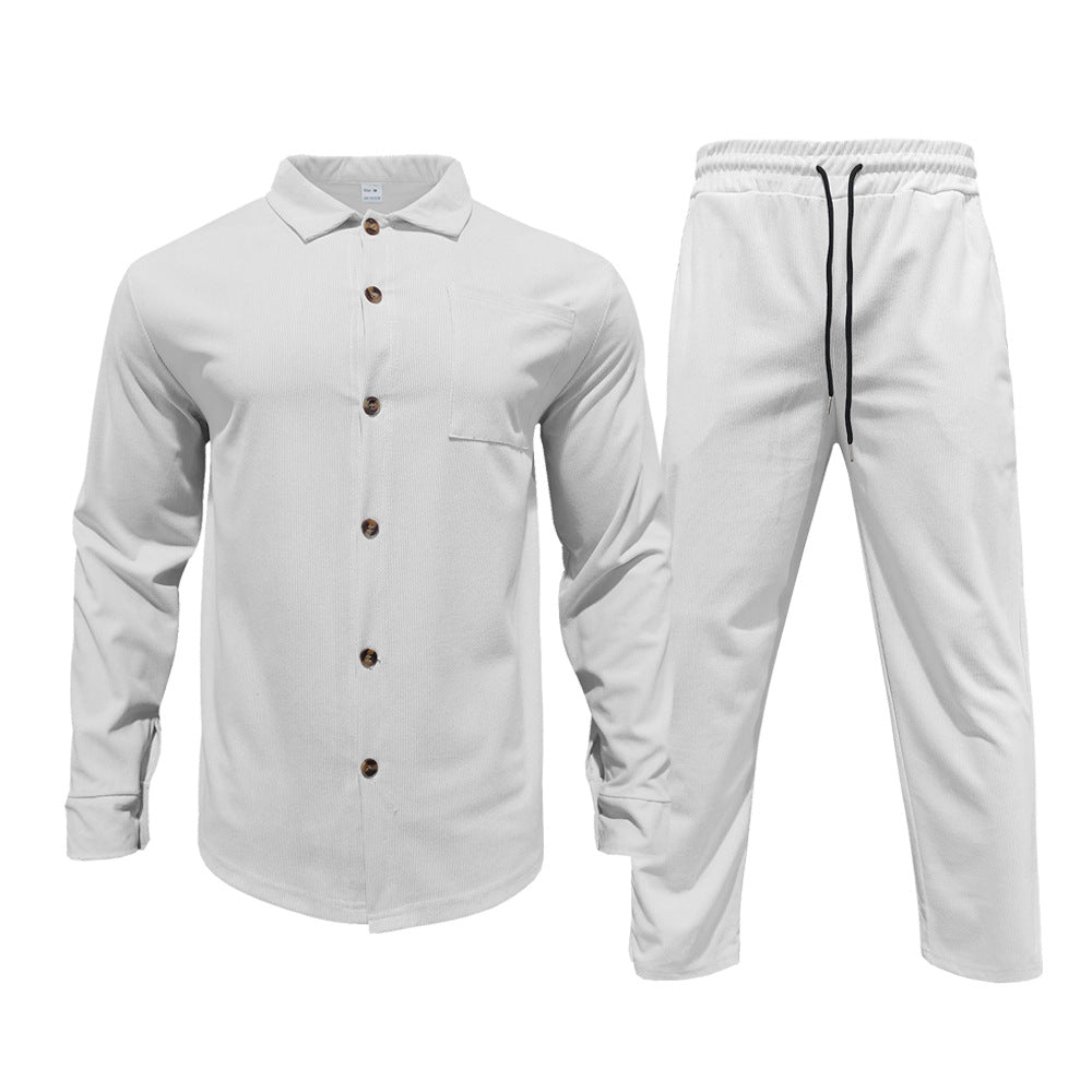 Herren lässiges Hemd und Freizeithose Set Echoarchiv