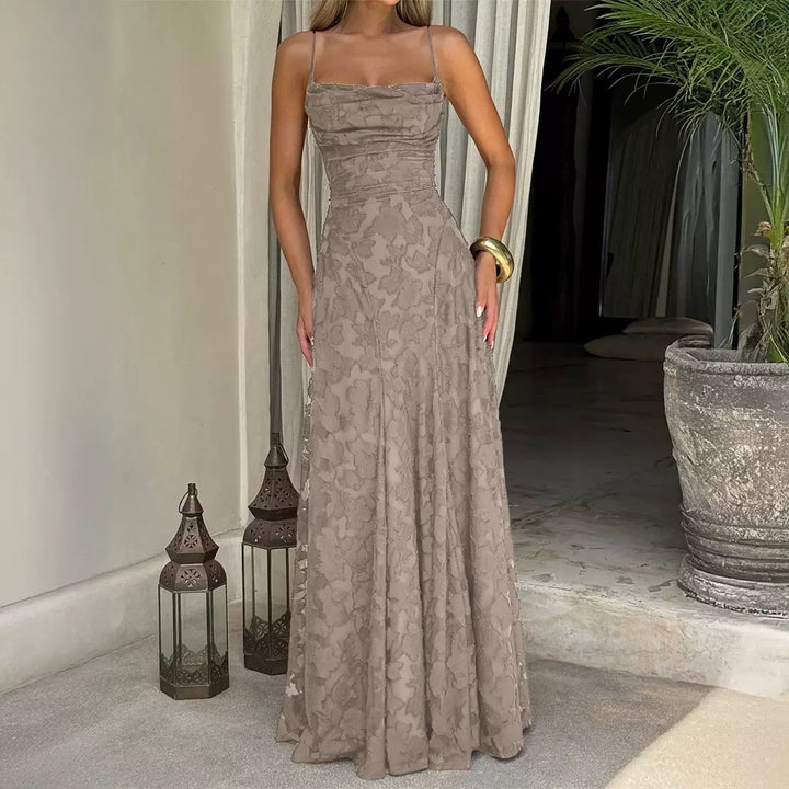 Damen Maxikleid mit floralen Spitzenapplikationen Echo Archiv