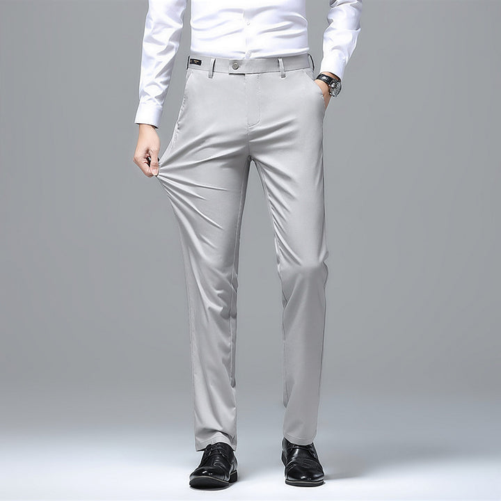 Herren Elegante Business-Chino mit Stretchkomfort und schlankem Bügelsaum Echo Archiv