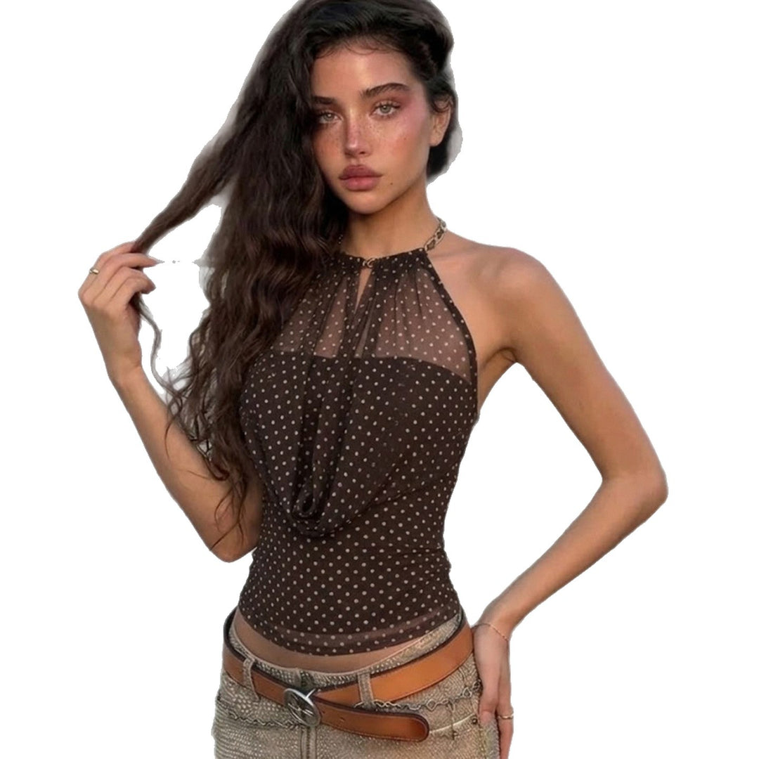 Damen Romantic Haltertop mit Raffungen Echo Archiv