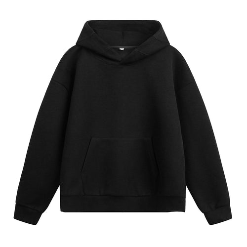 Unisex Oversize-Kapuzenpullover ohne Kordel mit Kängurutasche und Raglanärmeln Echo Archiv