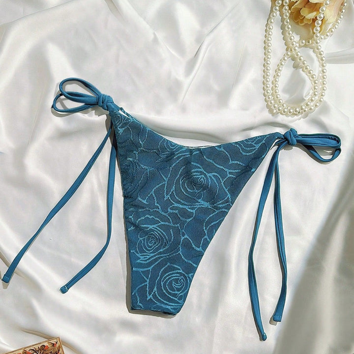 Damen Bikiniunterteil mit zierendem Blumendesign Echo Archiv