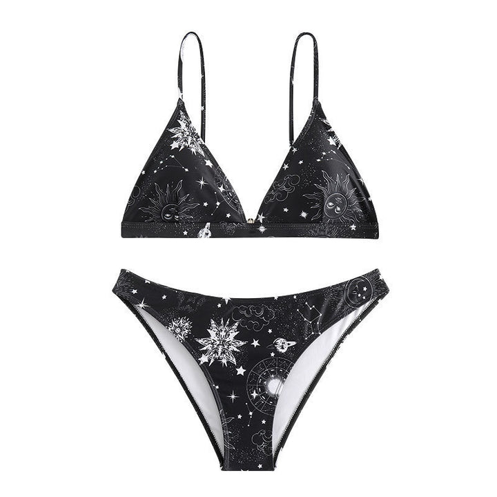 Damen Triangel-Bikini mit Astronomie-Muster Echo Archiv