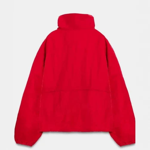 Damen leichte wattierte Oversize-Jacke mit hohem Stehkragen und Druckknopfleiste Echo Archiv