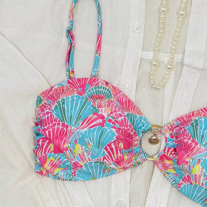 Damen Bikini-Set mit verspieltem Muschel-Design Echo Archiv