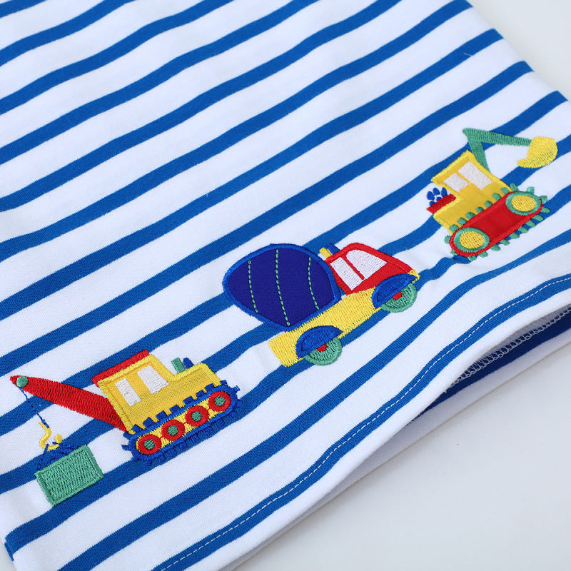 Jungen T-Shirt mit verspieltem Baustellenmotiv Echo Archiv