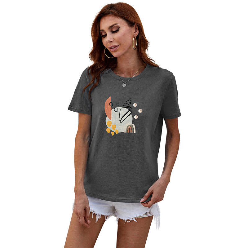 Damen Modernes T-Shirt mit Kunstmotiv Echo Archiv
