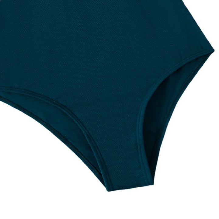 Damen Einteiliger Badeanzug mit tiefem V-Ausschnitt und modischem Rüschendesign Echo Archiv